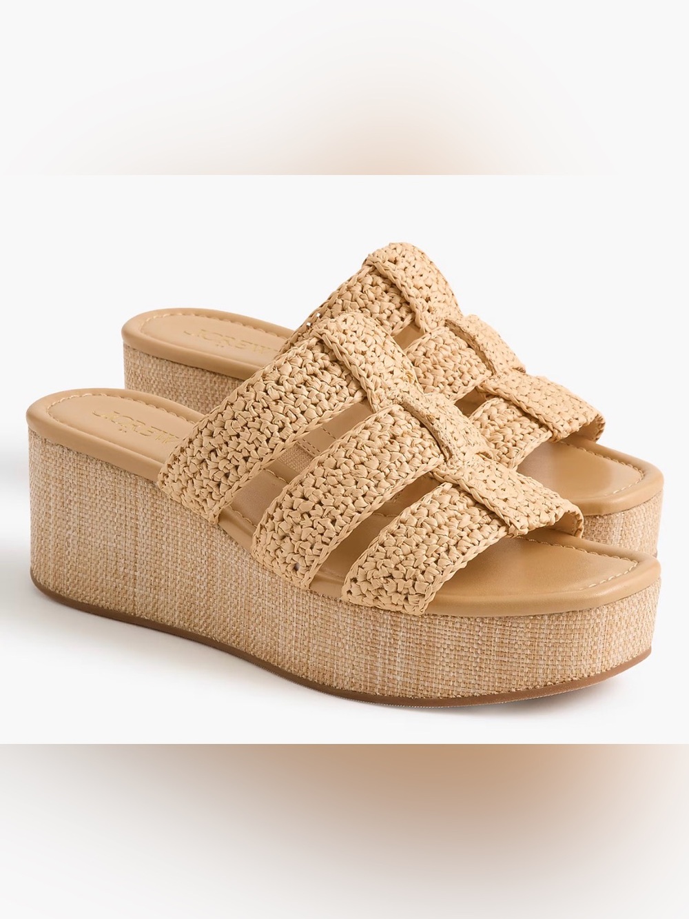 J Crew Factory - Fisherman flat-form wedges
